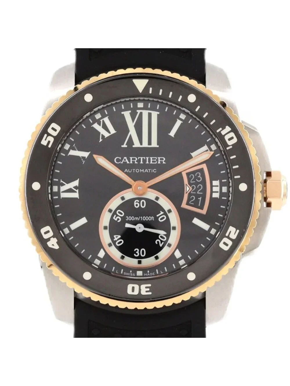 Cartier Calibre du Diver PG Stainless Steel Pink Gold Automatic